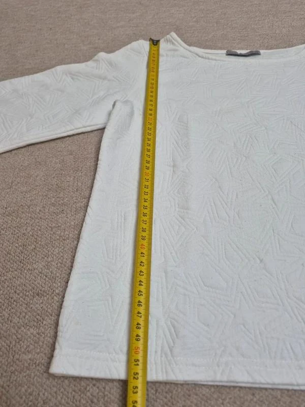 Atmosphere Jersey blanco texturizado con motivo de estrellas XS 34 – photo 3